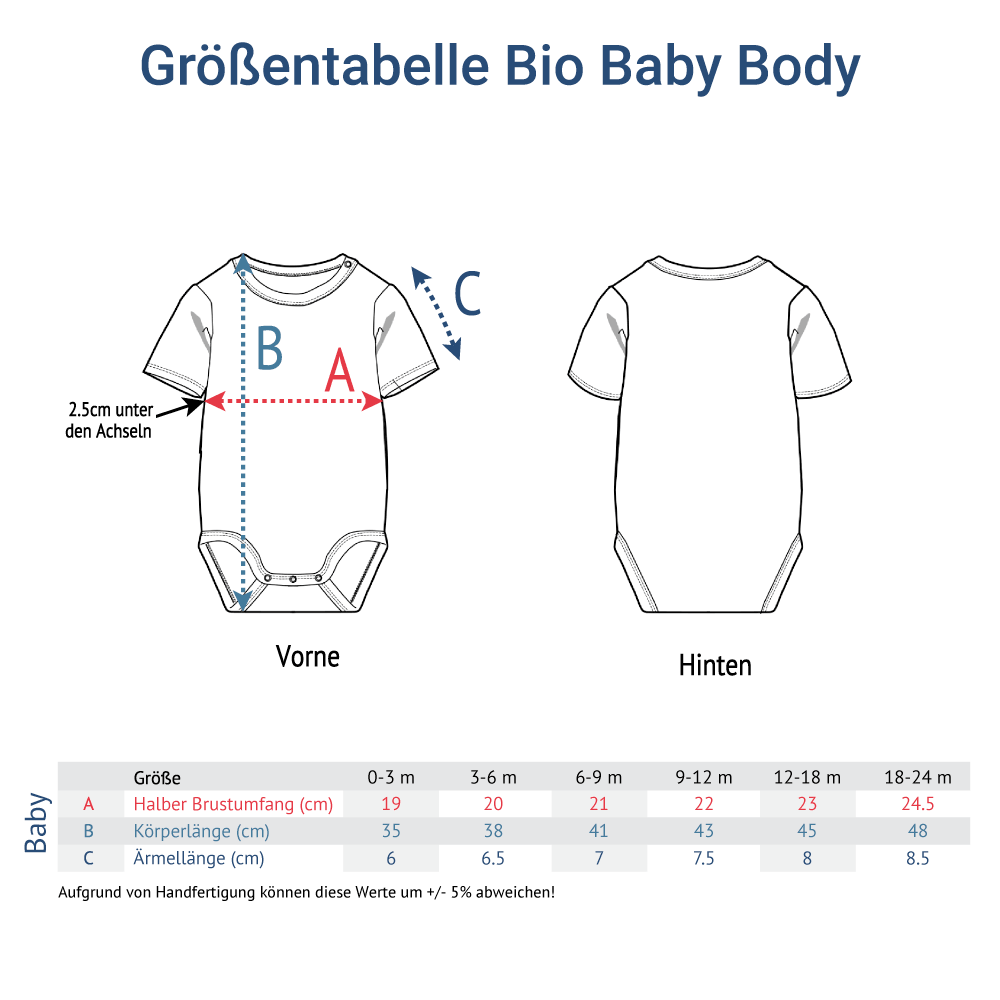 DVV Premium Unisex Bio Baby Body – Bild 4